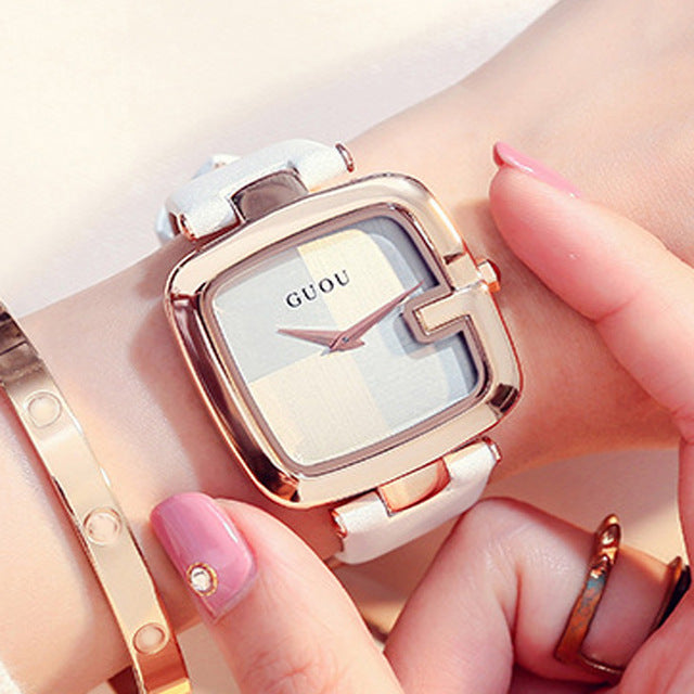 Women's Square Face Stylish Wristwatch