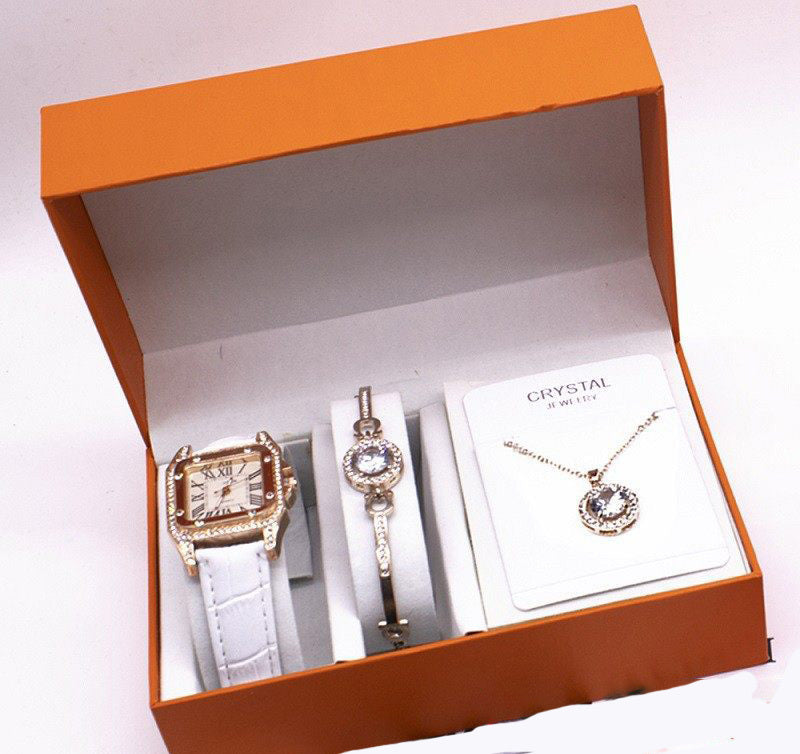 Women's watch Set with Matching Bracelet and Necklace