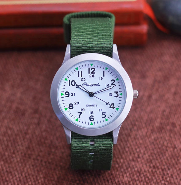 Unisex Canvas Waterproof Quartz Watch