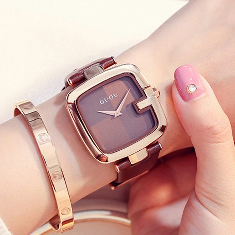 Women's Square Face Stylish Wristwatch