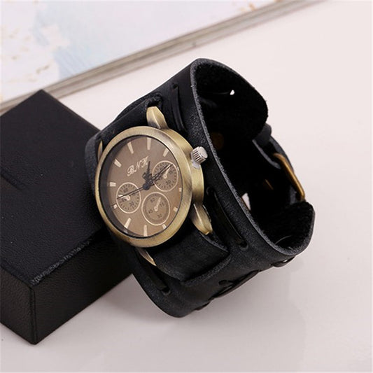 Men's Retro Cowhide Wristwatch Watch