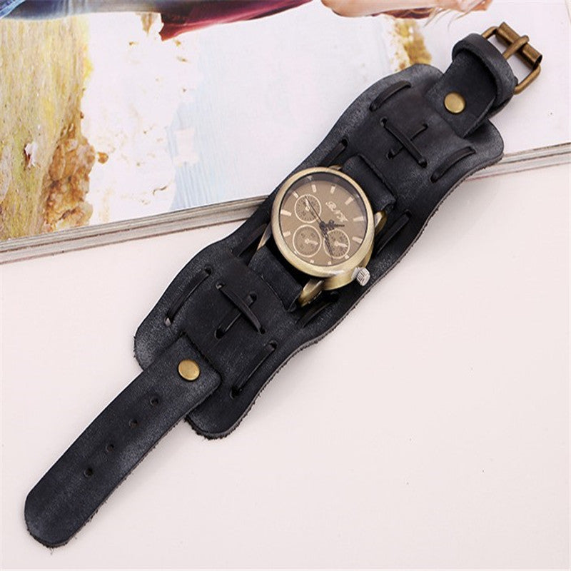 Men's Retro Cowhide Wristwatch Watch