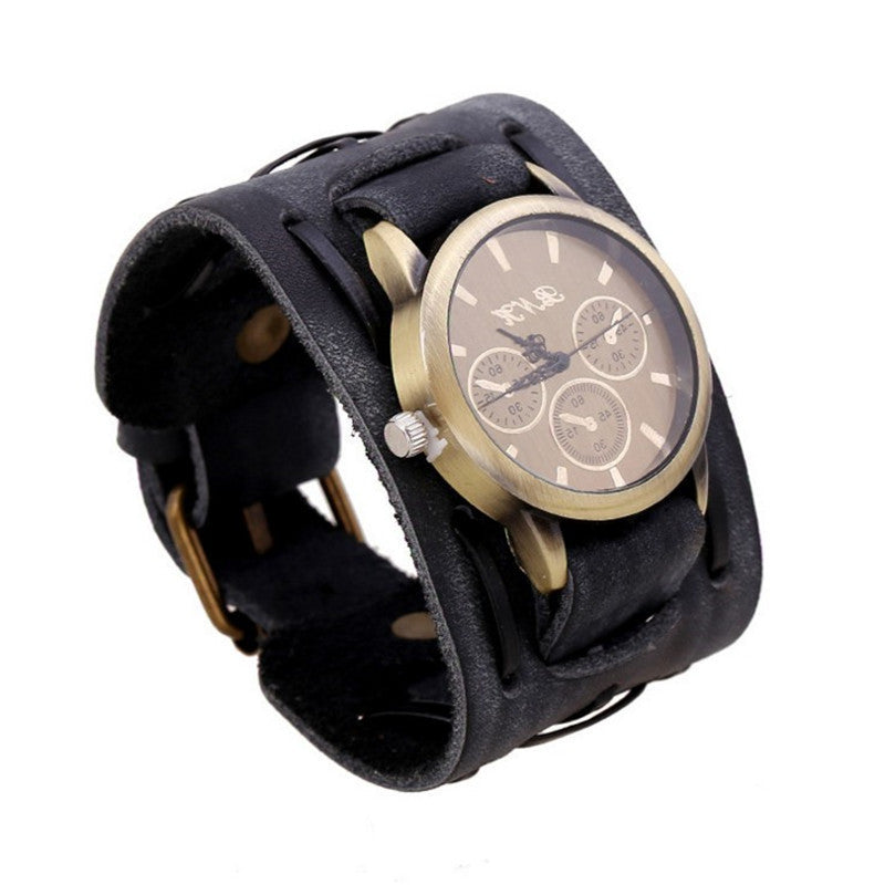 Men's Retro Cowhide Wristwatch Watch