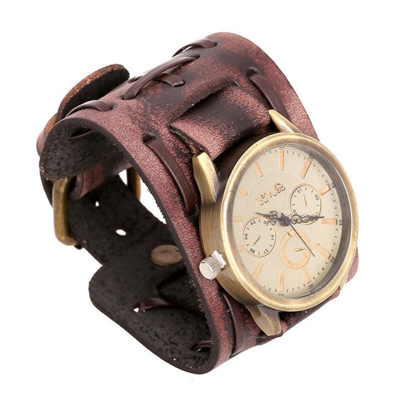 Men's Retro Cowhide Wristwatch Watch