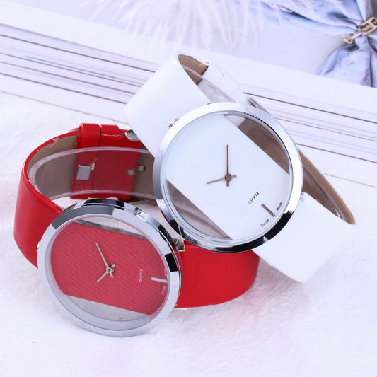 Quartz Clear Face Watch for Men and Women
