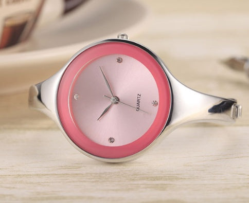 Women's Round Bracelet Quartz Watch