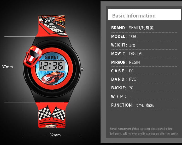 Kids Digital Race Car wristwatch