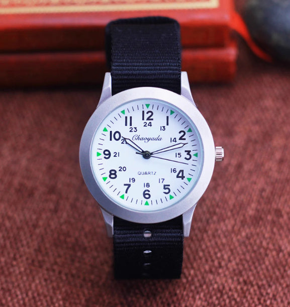 Unisex Canvas Waterproof Quartz Watch