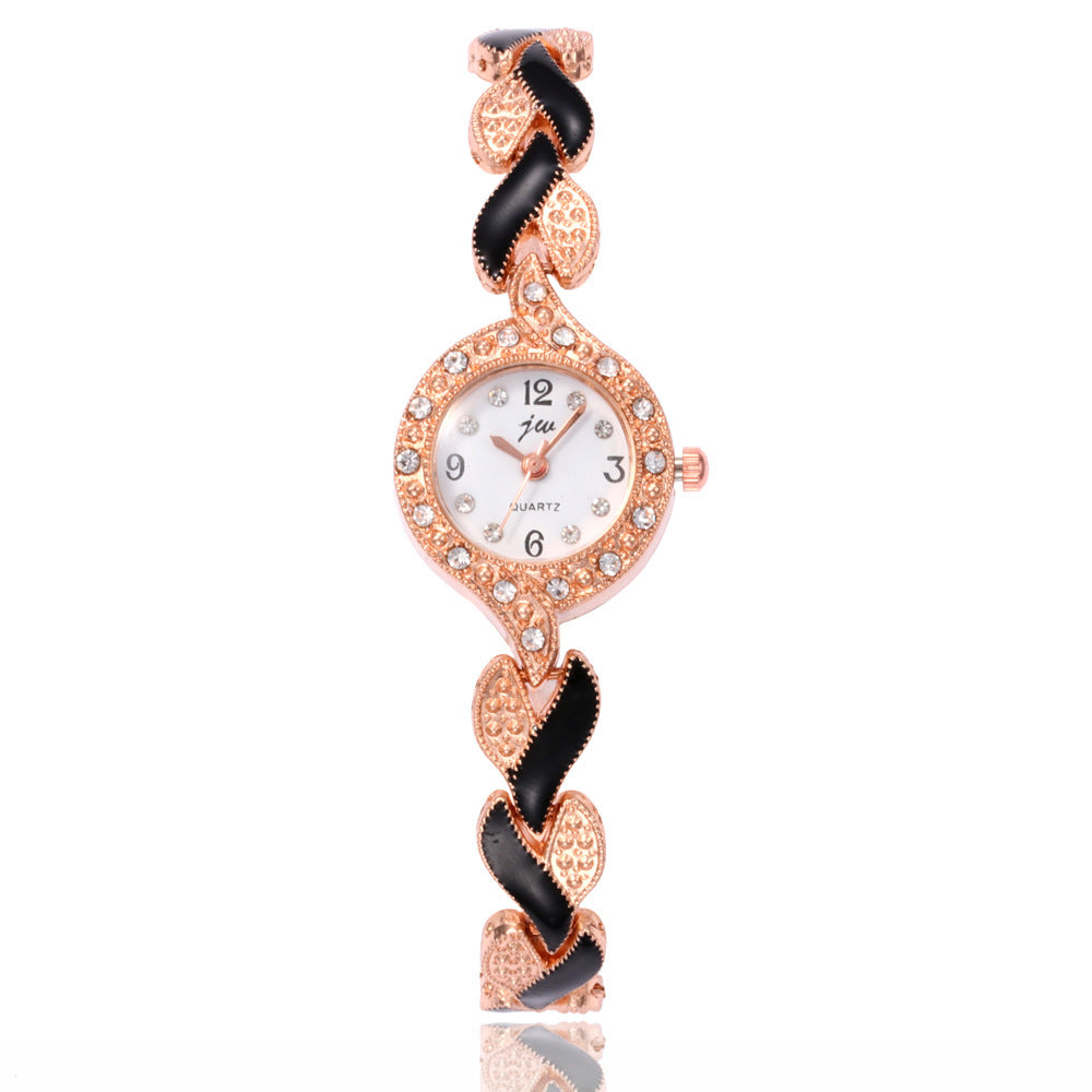 Ladies Leaf Bracelet Quartz Wristwatch