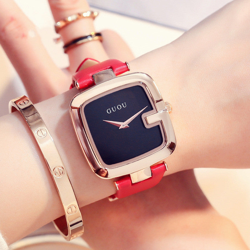 Women's Square Face Stylish Wristwatch