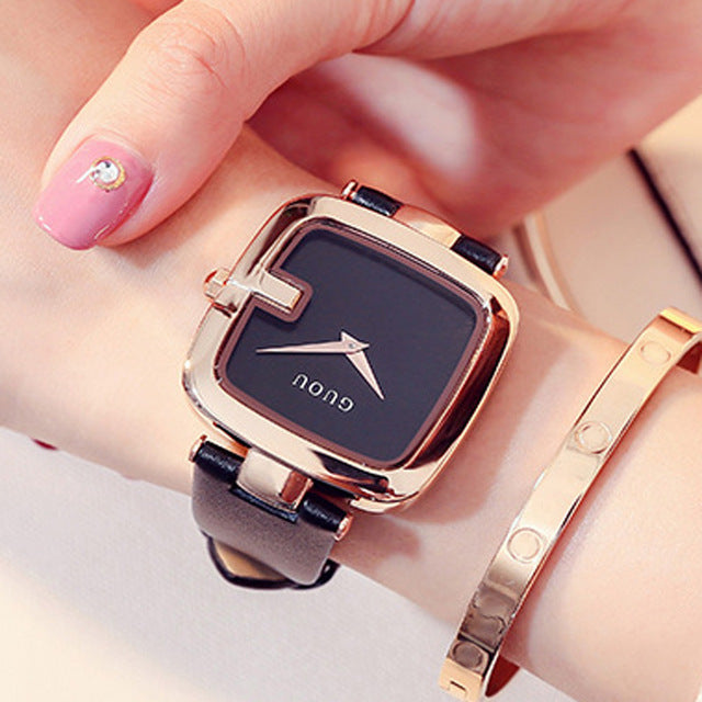 Women's Square Face Stylish Wristwatch