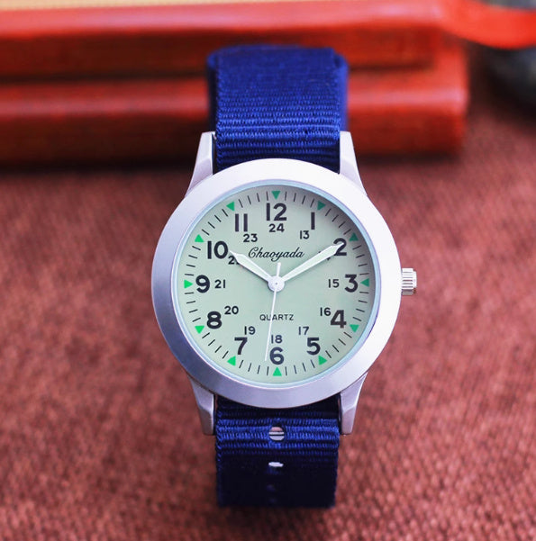 Unisex Canvas Waterproof Quartz Watch