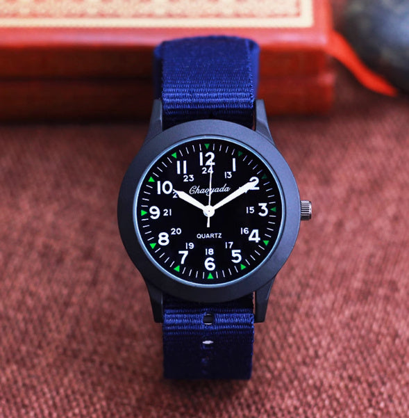 Unisex Canvas Waterproof Quartz Watch