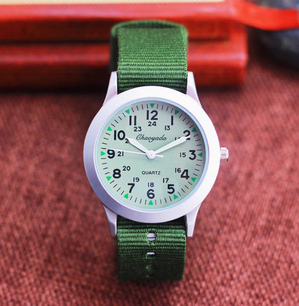 Unisex Canvas Waterproof Quartz Watch