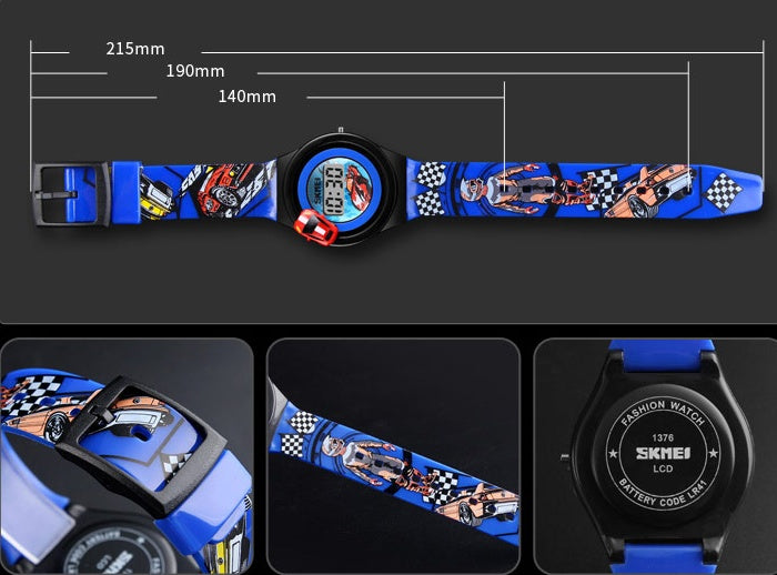 Kids Digital Race Car wristwatch