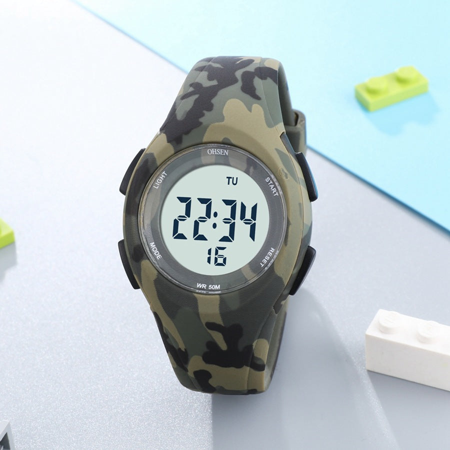 Kid's Multifunctional Waterproof Electronic Watch