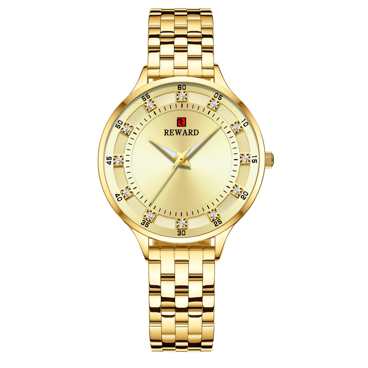 Elegant Women's Stainless Steel Waterproof Quartz Watch – Timeless Precision & Style